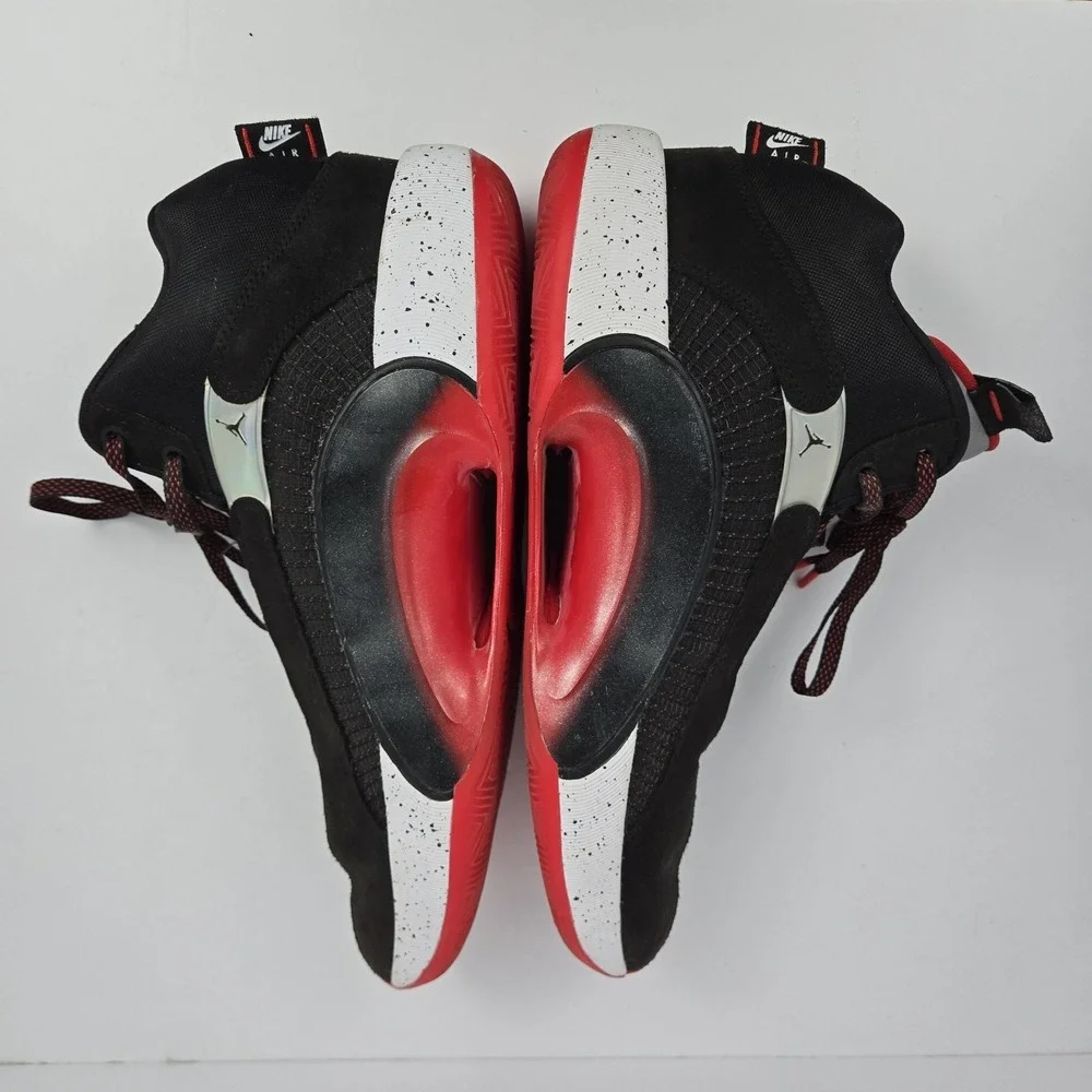 Air Jordan 35 XXXV Bred Men's Size 15 US Black/Fire Red Basketball Shoes Jumpman